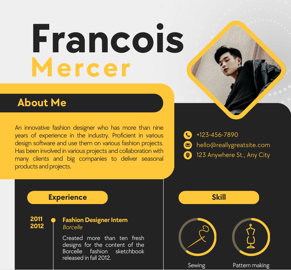 Freelancer CV Template