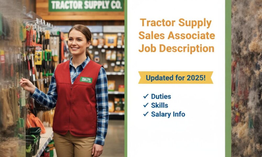 Tractor Supply Sales Associate Job Description