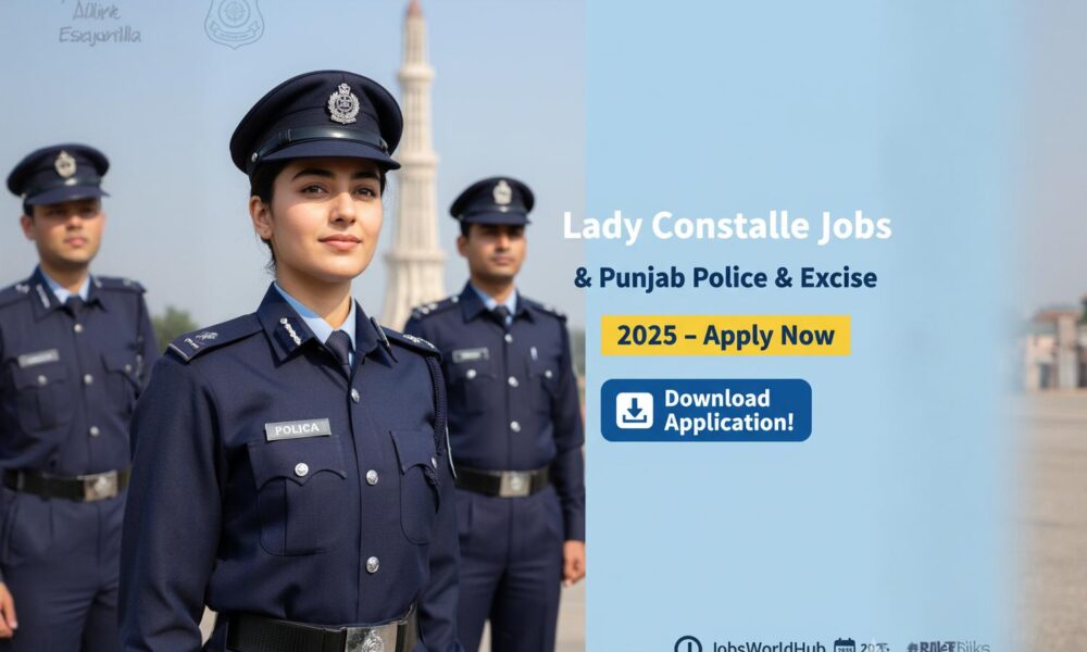Lady Constable Jobs in Punjab Police 2025