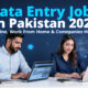 Data Entry Jobs in Pakistan 2025