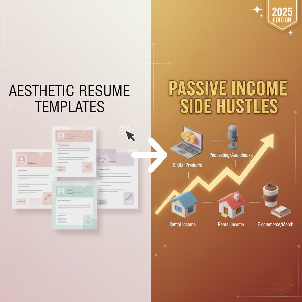 Aesthetic Resume Templates & Passive Income