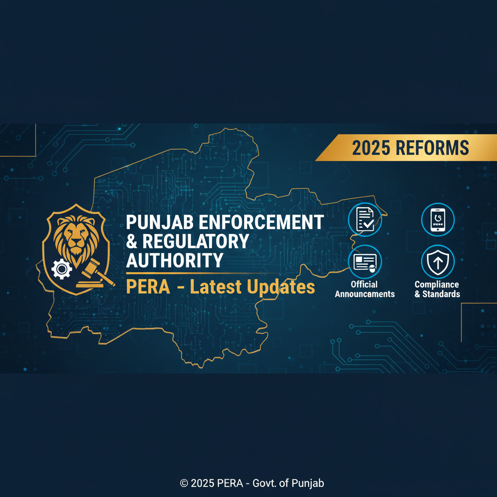 Punjab Enforcement & Regulatory Authority (PERA) – Latest Updates