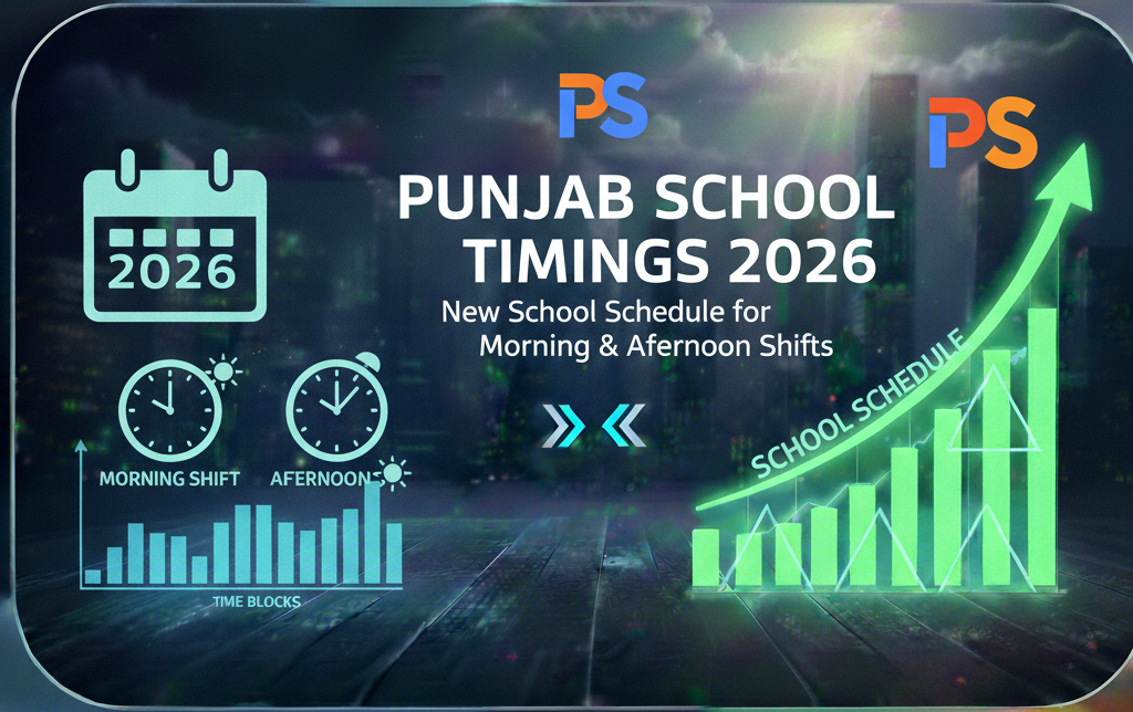Punjab School Timings 2026 – New School Schedule for Morning & Afternoon Shifts