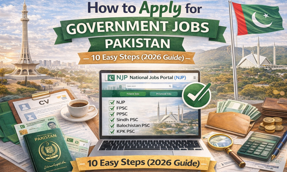 How to Apply for Government Jobs Online Pakistan 10 Easy Steps (2026 Guide)